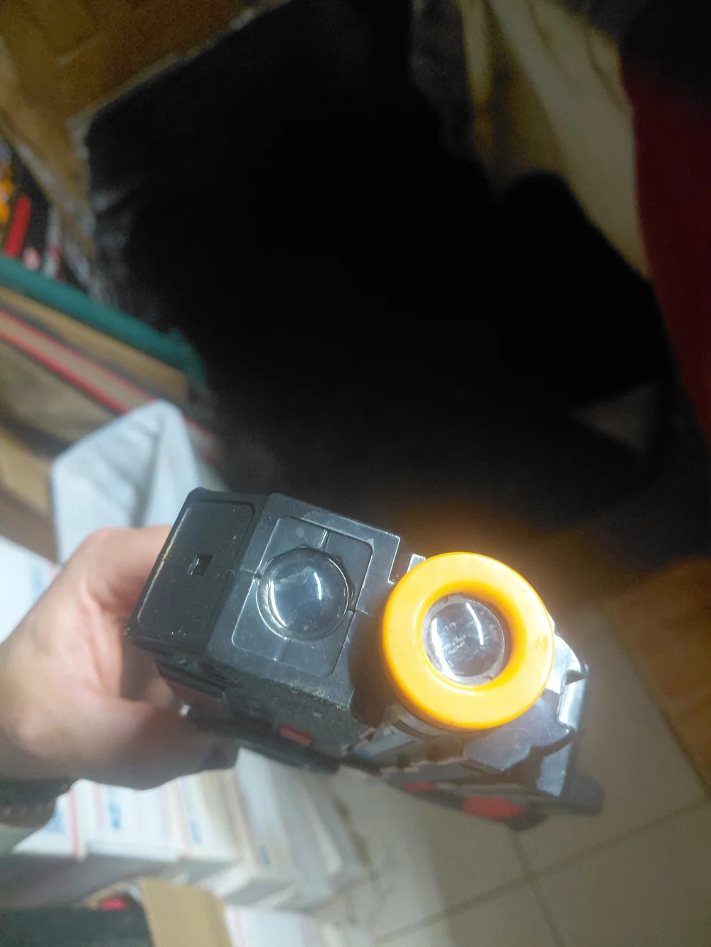 ArmoGear RED Infrared Laser Tag Gun featuring a distinct circular display on the